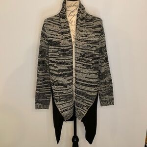 Anthropologie Curio marled cardigan sweater with zippers M